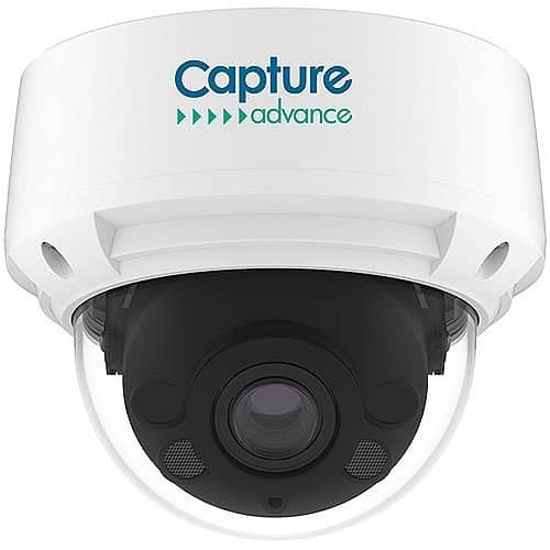 Capture Advance R2-5MPDMTRZ 5MP WDR IP IR Dome Camera, 2.7-13.5mm Lens, NDAA Compliant