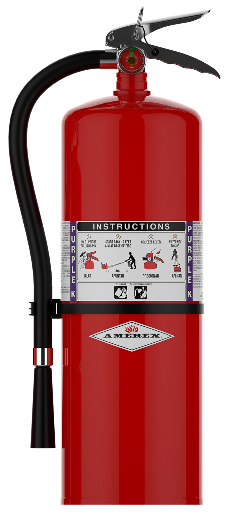 Amerex 415 20Lb Purple-K Fire Extinguisher with Brass Valve