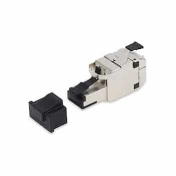 Mechanical switch component on a white background
