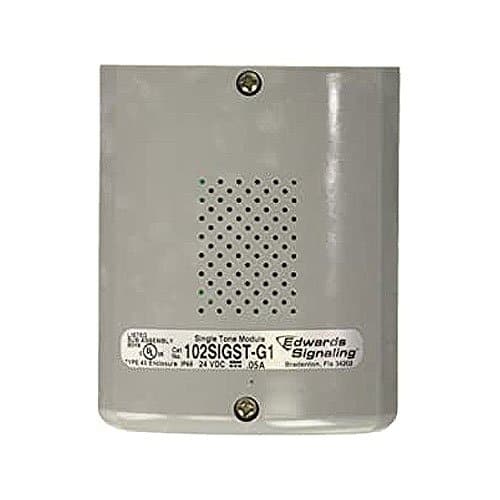 Edwards Signaling 102SIGST-G1 102 Series StackLight with Optional Tone Module, 24V DC, 0.05A