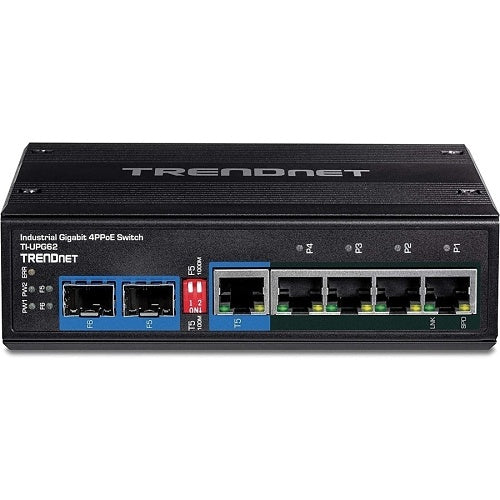 Trendnet network switch on a white background
