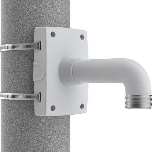 AXIS T91B67 Indoor/Outdoor Pole Mount for Fixed Dome and Panoramic, 1.5" NPS Threading, White