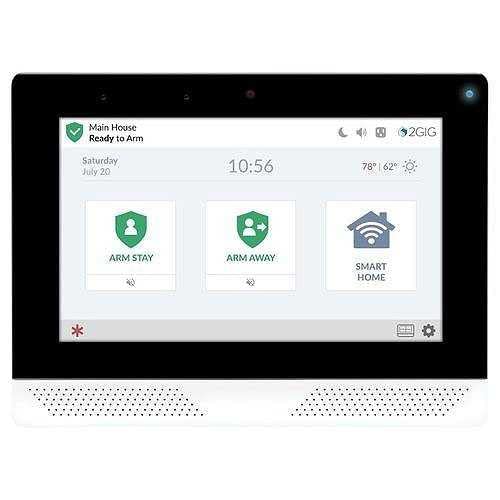 2GIG 2GIG-EDG-NA-VA Security and Automation Panel, Facial Recognition Disarm, Improved 7" Screen with Brighter Color and Greater Detail, Intuitive 1 Button Access to Smart Home Devices