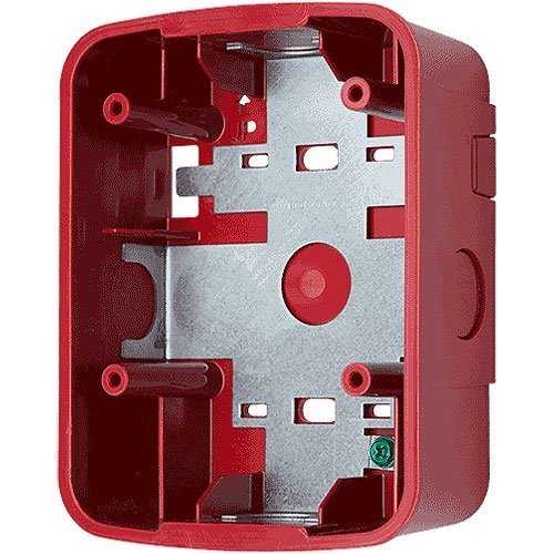 System Sensor SBBSPRL L-Series Wall Surface Mount Back Box, Speakers and Speaker Strobes, Red
