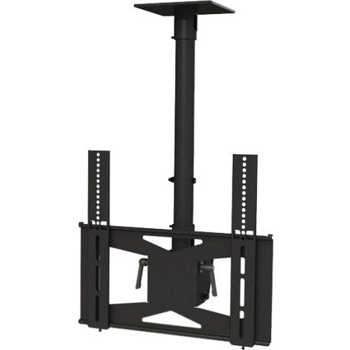 Black TV ceiling mount on a white background