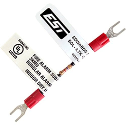 Two electrical connectors with labels on a white background