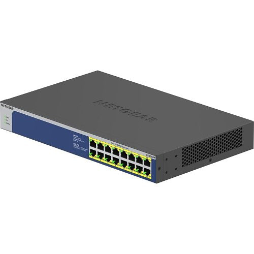 Netgear network switch on a white background
