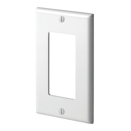 Leviton 80411-00W 3-Gang Decora/GFCI Device Decora Wall Plate/Faceplate, Standard Size, Thermoset, Device Mount, White