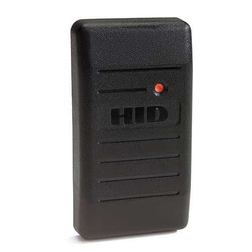 Black key reader on a white background