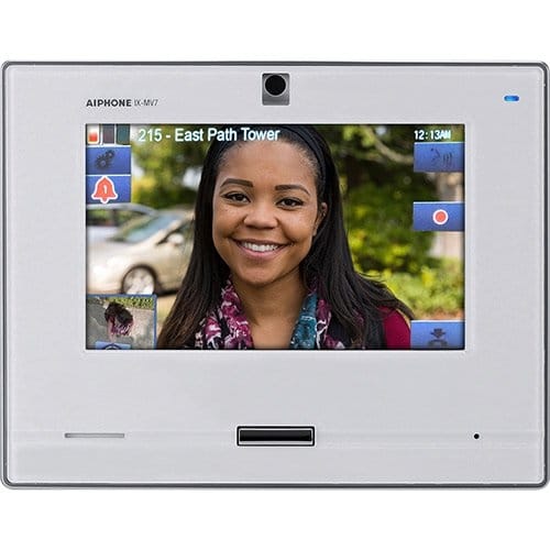 Aiphone IX-MV7-W SIP Compatible IP Video Master Station, White