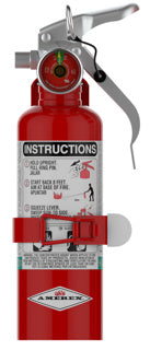 Amerex A384T, 1.4lb Halotron I Class B C Fire Extinguisher