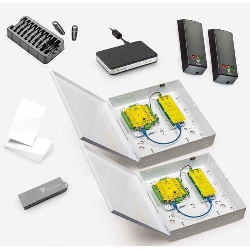 Paxton 682-920-US Net2 Plus Starter Kit for 2 Doors, PoE+ PSU