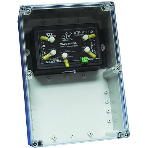 Electrical control panel on a white background