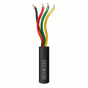 Genesis 21035808 Speed Bag 22/4 Solid Riser Cable, 500', Black (Replaces 11035808)