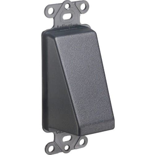 Arlington CED1BL Reversible Low-Voltage Cable Entrance Plate, 1-Gang, Black