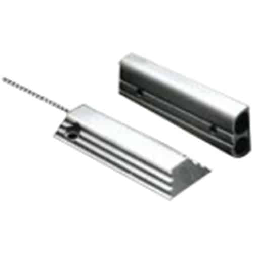 GRI 220-36 200 Series Floor Mount Industrial Overhead Door Switch Set, 2-1/2" Gap, 5W, 175VDC, 0.25 Amp, SPDT, and 36" Stainless-Steel Armored Cable, Aluminum