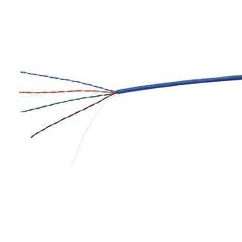 ADI PRO 0E-CAT5RBL CAT5e Riser Cable, 24/4 Solid BC, U, UTP, CMR/FT4, Sunlight Resistant, 1000' (304.8) Express Box, Blue