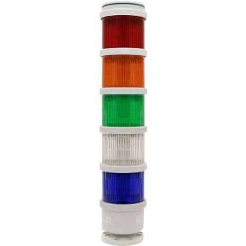 Edwards Signaling 200 Class 70mm Stacklight, SMD Steady or Flashing LED Module and Light Source Green with Gray, 24V AC/DC