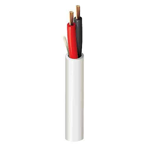 Belden 6200UE 877U1000 16/2 Stranded BC Security and Commercial Audio Cable, Plenum-CMP, Flamarrest Jacket with Ripcord, 1000' (304.8m) UnReel, Natural