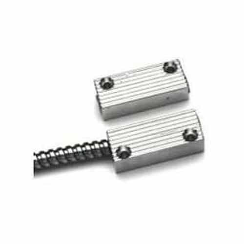 GRI 4463A 4460 Series Miniature Commercial Surface Mount Switch Set, 1.5" x 5/8" W, 1" Standard Gap, 5W, 175VDC, 0.25 Amp, DPDT, X and 18" Armored Cable, Aluminum