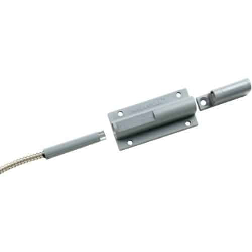 Edwards Signaling 2100 Series Magnapull Heavy-Duty Magnetic Pull-Apart Cord, SPDT, 3' stainless steel armored cable lead, gray, surface mounted