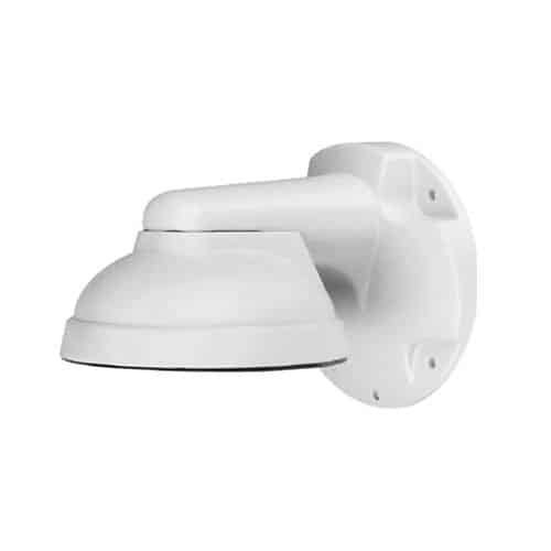 White mounting device on a white background
