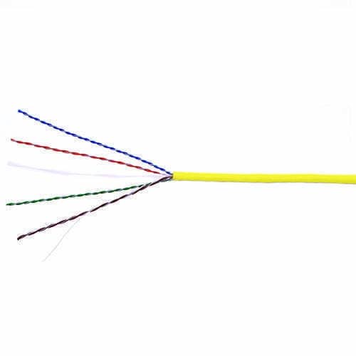 ADI PRO 0E-CAT6RYW CAT6 Riser Cable, 23/4 Solid BC, Unshielded, UTP, CMR, FT4, 1000' (304.8m) Reel in Box, Yellow