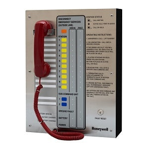Honeywell Area of Refuge HON-AOR-10 Fixed Station Analog AOR Command Unit with 10-Station Capacity