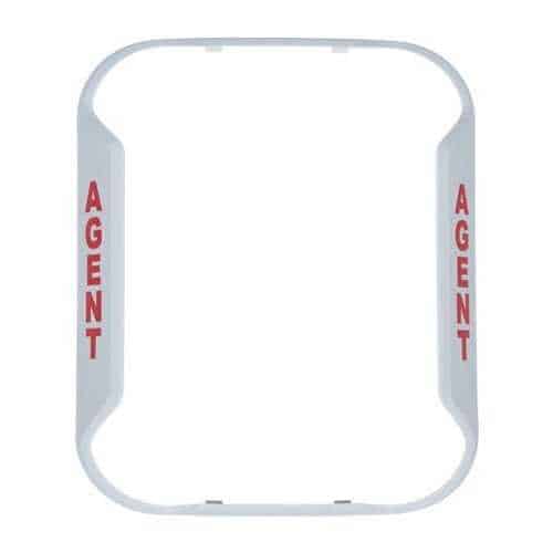 System Sensor BZW-AG L-Series BZW Wall Mount Horn-strobes White Bezel Kit, “AGENT” Marking
