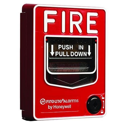Fire-Lite BG-12LAOB Dual-Action Manual Pull Station with Key Lock