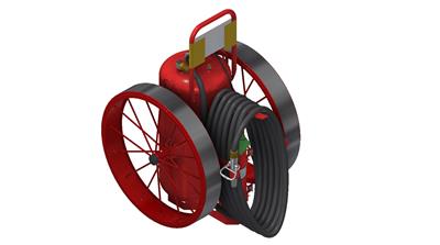 Amerex 493R 300lb ABC Wheeled Fire Extinguisher