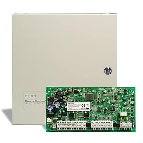 DSC PC1616 PowerSeries 6-16 Zone Hybrid Alarm Control Panel with Large Cabinet, No Keypad