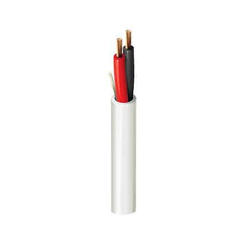 Belden 6200UE 010U250 16/2 Stranded BC Security and Commercial Audio Cable, Plenum-CMP, Flamarrest Jacket with Ripcord, 250' (76.2m) UnReel, Black