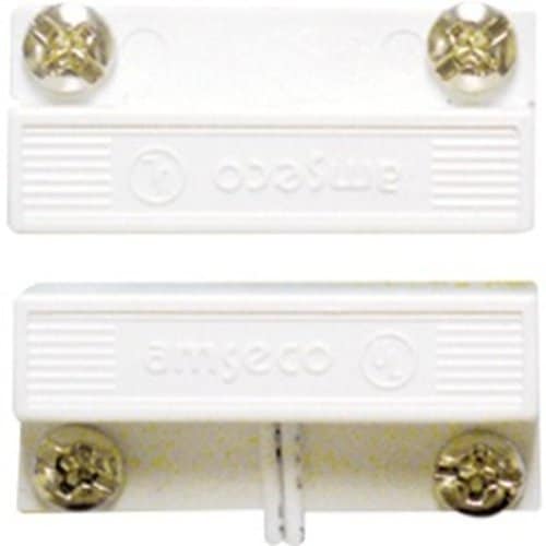 White magnetic sensors on a white background
