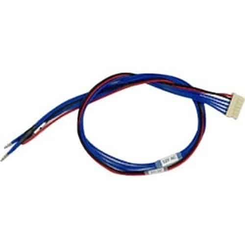 Wired cable with connectors on a white background