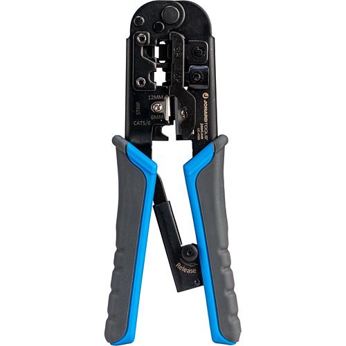 Jonard Tools UC-4569 6-in-1 Crimping Tool, RJ45 Pass-Thru and RJ11/12 Modular