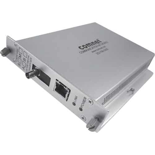 ComNet CNFE1002M1B CNFE100X Series Ethernet Electrical to Optical Media Converter, B, ST Connector, Multimode, Fiber, 100Mbps