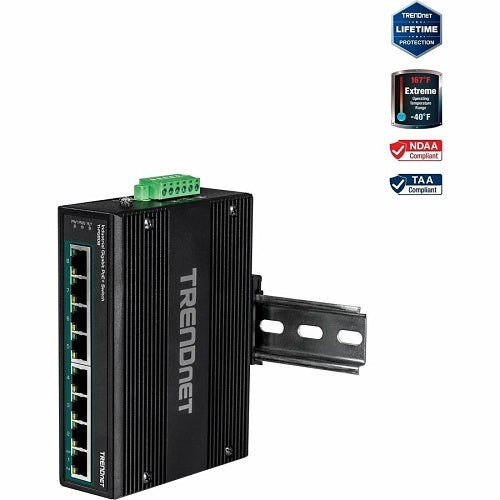 TRENDnet TI-PG80B 8-Port Hardened Industrial Switch