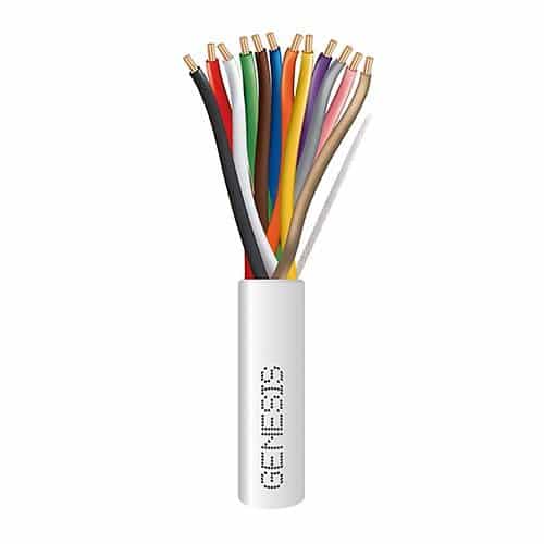 Genesis 31091012 22/12 Stranded Plenum Cable, Unshielded, CL3P, FPLP, CMP, FT6, 1000' (304.8m), Reel, Natural White
