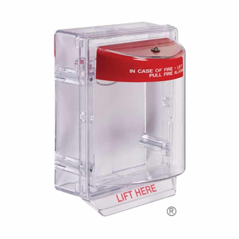 SAFETY TECHNOLOGY INTERNATIONAL Pull Station Guard, Surface, 5-3/16inD