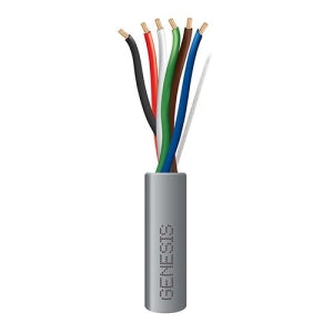 Genesis 21065509 22/6 Stranded Riser Cable, Unshielded, CL3R, FPLR, CMR, FT4, Sunlight Resistant, 500' (152.4m), REELEX Pull Box, Gray (Replaces 11075509)