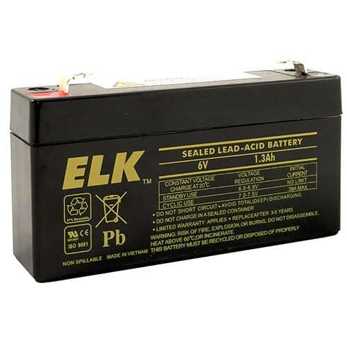 ELK-0613 Sealed Lead Acid Battery, 6 V 1.3Ah