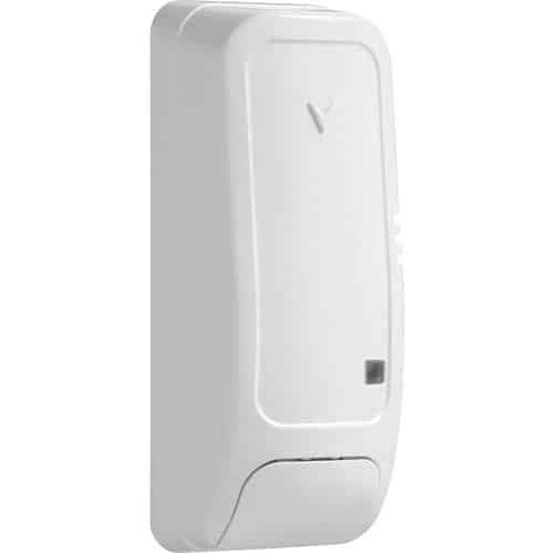 White wireless sensor on a white background