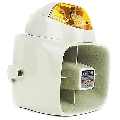 Potter SSX-82SA 127dB Durable Siren Strobe, Amber Lens Color (4150033)