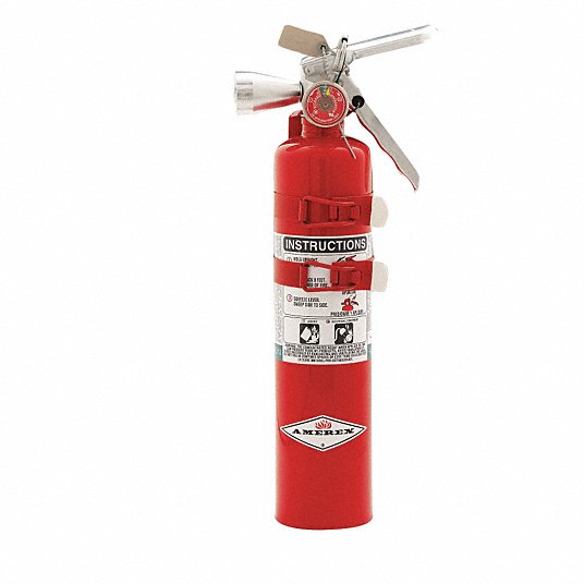 Amerex B385TS, 2.5lb Halotron I Class B C Fire Extinguisher