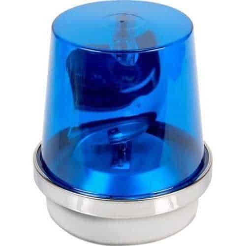 Edwards Signaling 53B-G1 53B-G1 53 Series Rotating Incandescent Beacon, gray base, blue colored LED, 500 hours, flash rate 65 fpm, 24/DC, 1.0 A