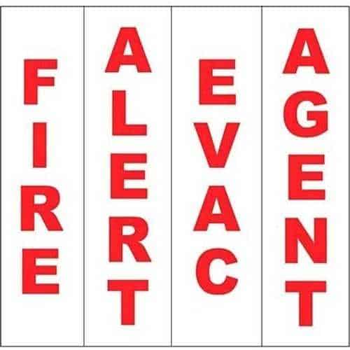 System Sensor DECAL-R SpectrAlert Advance Red Decals