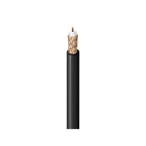 Belden 9258 0101000 RG-8 Coax Cable, 50 Ohm Wireless Transmission Coax, 16 AWG Stranded BC, 95% TC Braid, FEP Jacket, CM, 1000' (304.8m) Reel, Black