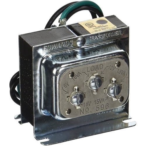 Transformer with visible branding on a white background