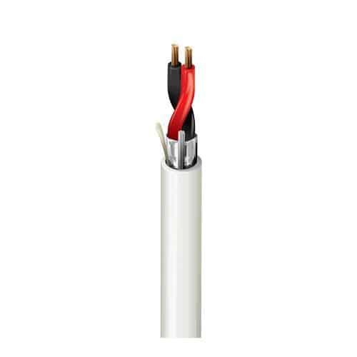 Belden 6300FE 009Z1000 18/2 Security and Commercial Audio Cable, CMP, BC, O/A Foil, 1000' (304.8m) ReelTuff Box, White